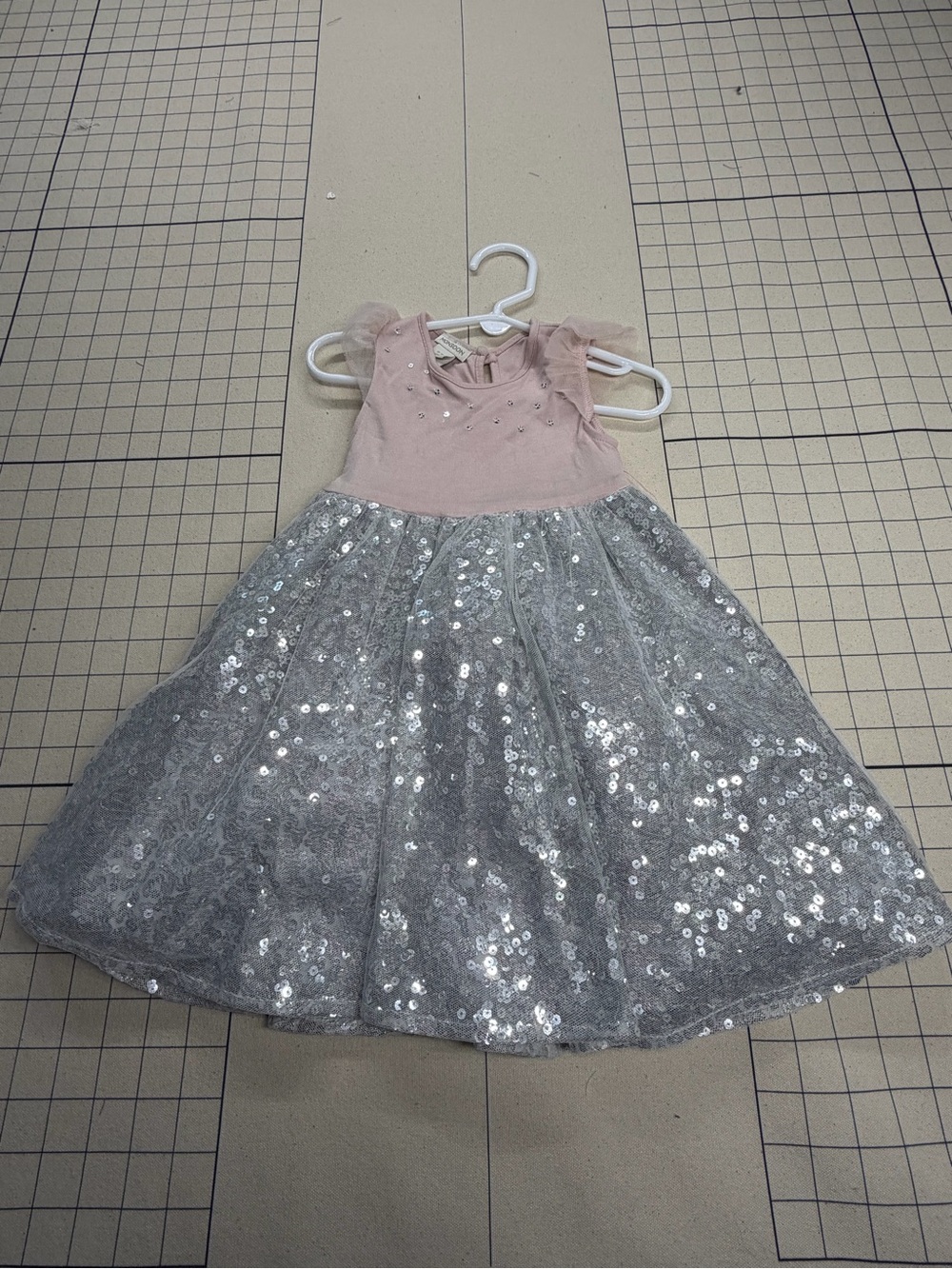 Monsoon Pink Embellished Baby Dress